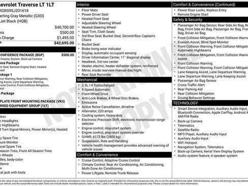 Used 2025 Chevrolet Traverse LT w/ Driver Confidence Package FWD image 11