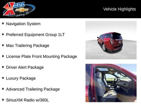 Used 2023 Chevrolet Suburban LT w/ Luxury Package AWD/4WD image 2