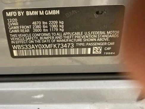 Used 2021 BMW M3 Competition w/ Executive Package RWD image 11