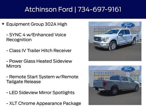 Certified 2023 Ford F150 XLT w/ Equipment Group 302A High image 12