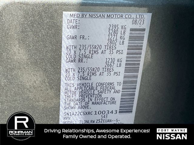 Certified 2024 Nissan Murano SL AWD/4WD image 42
