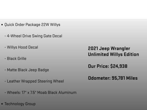 Used 2021 Jeep Wrangler Unlimited Sport AWD/4WD image 18
