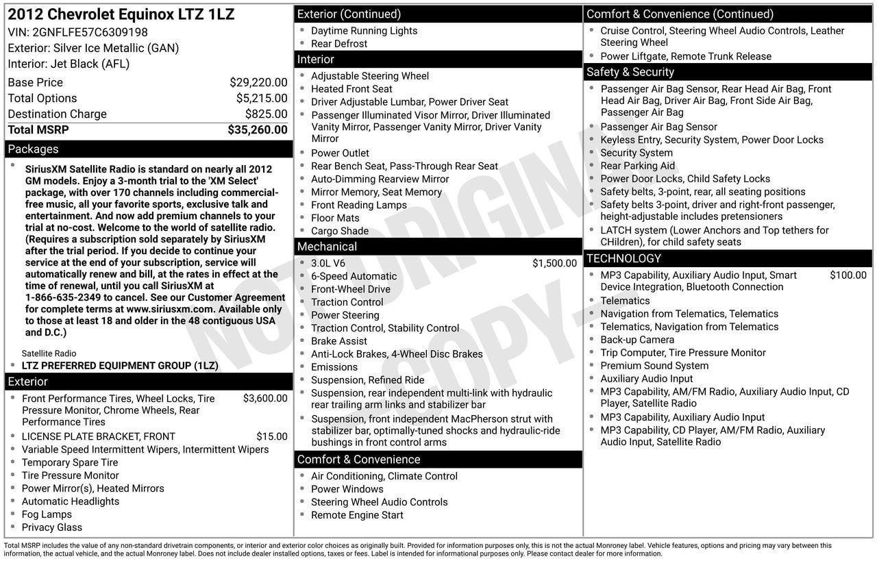 Used 2012 Chevrolet Equinox LTZ FWD image 29