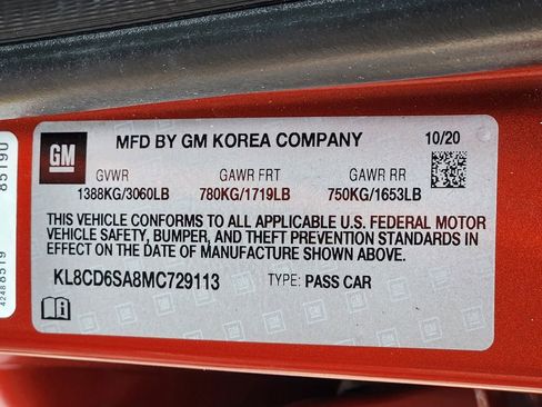 Certified 2021 Chevrolet Spark LT image 28