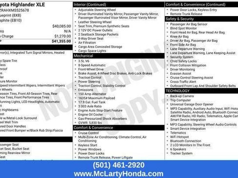 Used 2021 Toyota Highlander XLE FWD image 13