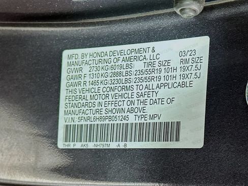 Certified 2023 Honda Odyssey Touring image 39