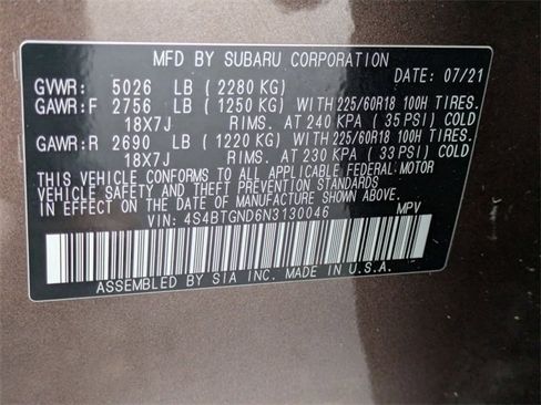 Used 2022 Subaru Outback Limited XT image 35