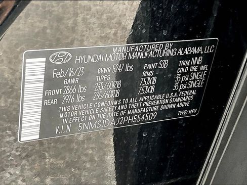 Used 2023 Hyundai Santa Fe SE w/ Cargo Package AWD/4WD image 17