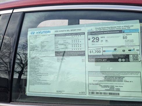 Used 2026 Hyundai Sonata SEL FWD image 23