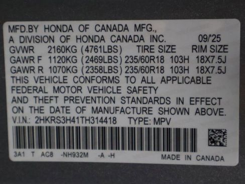 Used 2026 Honda CR-V EX image 17