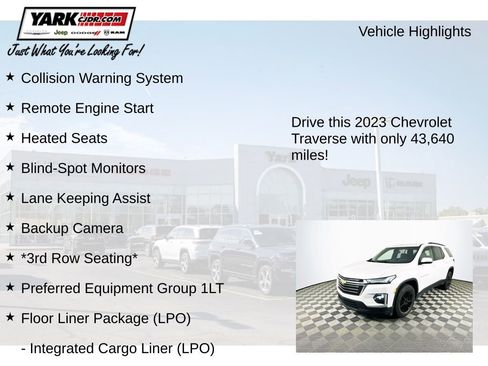 Used 2023 Chevrolet Traverse LT image 8