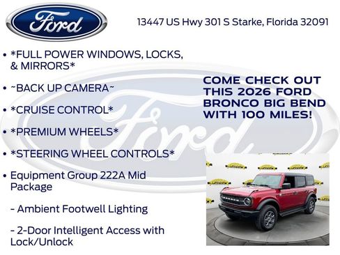 New 2026 Ford Bronco Big Bend AWD/4WD image 10