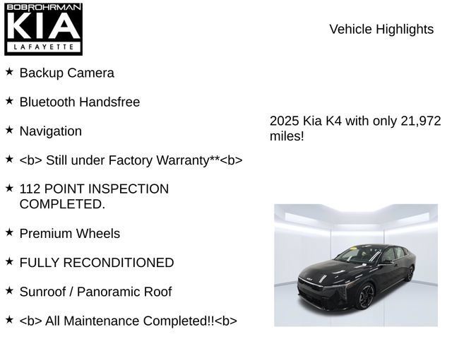 Used 2025 Kia K4 GT-Line w/ GT-Line Premium Package FWD image 7