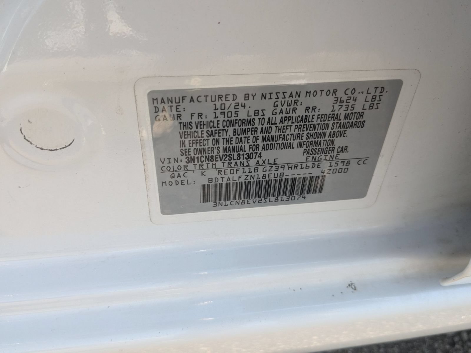 Used 2025 Nissan Versa SV FWD image 36