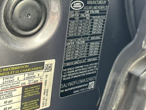 Used 2021 Land Rover Range Rover Velar R-Dynamic HSE image 27