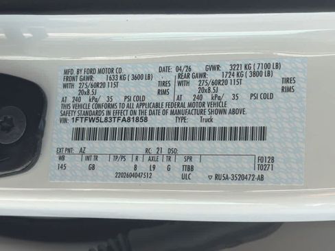 New 2026 Ford F150 Lariat w/ Equipment Group 502A High AWD/4WD image 34