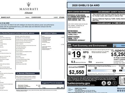 Used 2020 Maserati Ghibli S Q4
