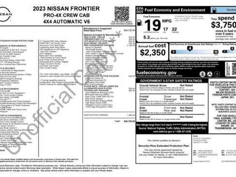 Used 2023 Nissan Frontier PRO-4X w/ Pro Convenience Package AWD/4WD image 20