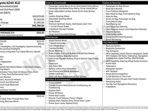 Certified 2024 Toyota bZ4X FWD w/ Weather Package image 35