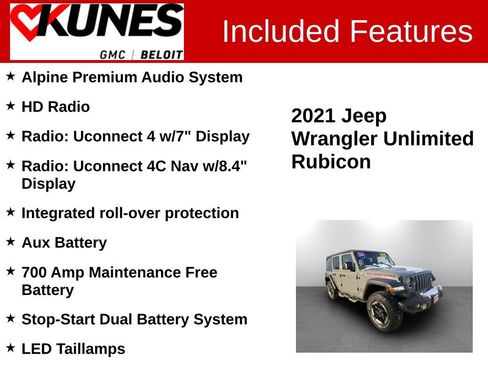 Used 2021 Jeep Wrangler Unlimited Rubicon image 3