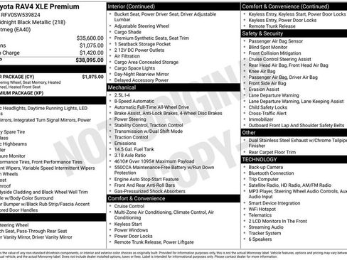 Used 2025 Toyota RAV4 XLE Premium w/ Weather Package AWD/4WD image 39