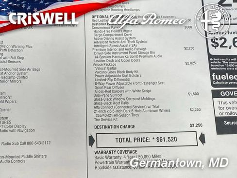 New 2025 Alfa Romeo Stelvio Sprint AWD/4WD image 49