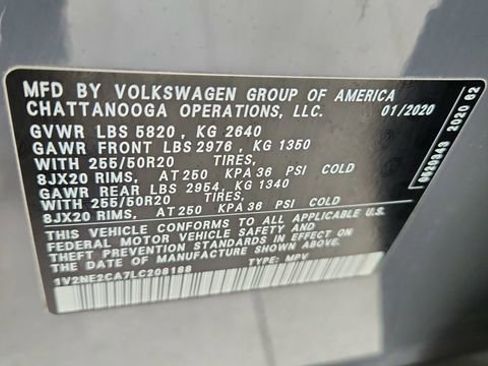 Used 2020 Volkswagen Atlas Cross Sport SEL Premium image 63