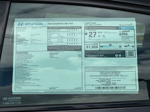 New 2025 Hyundai Sonata N Line image 8