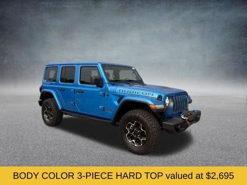 Used 2022 Jeep Wrangler Unlimited Rubicon 4xe w/ Cold Weather Group AWD/4WD image 2