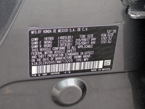 Certified 2021 Honda HR-V EX image 38