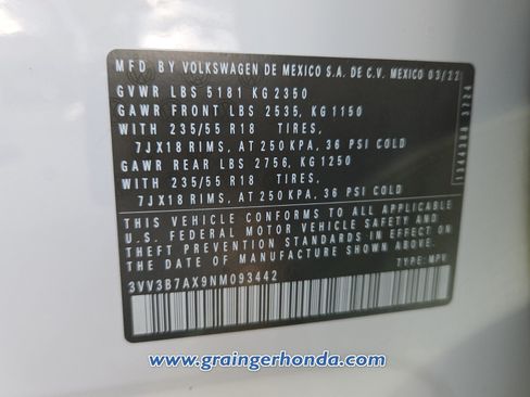 Used 2022 Volkswagen Tiguan SE FWD image 14