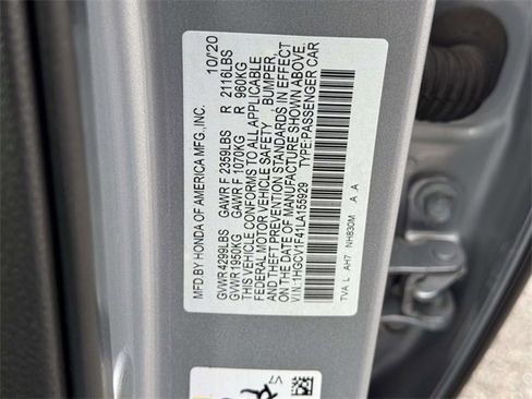 Certified 2020 Honda Accord EX image 17