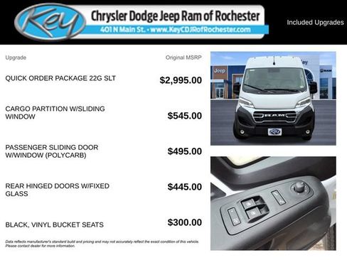 New 2024 RAM ProMaster 2500 w/ Quick Order Package 22G SLT FWD image 3