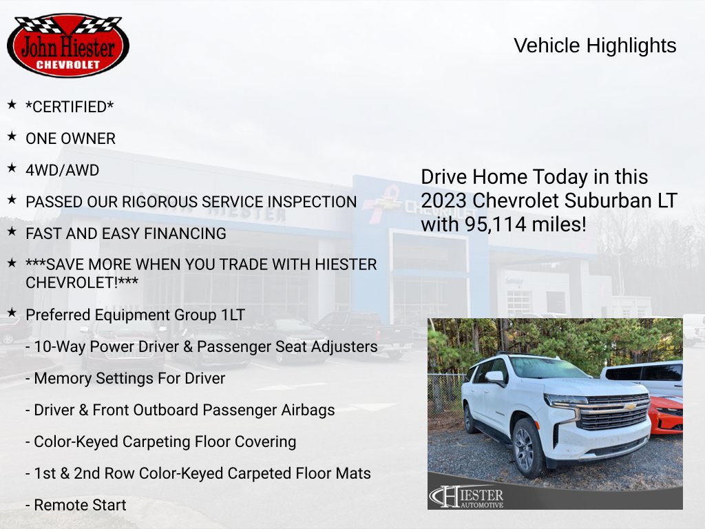 Used 2023 Chevrolet Suburban LT w/ Luxury Package AWD/4WD image 6