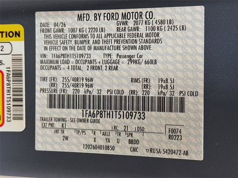 New 2026 Ford Mustang Coupe w/ Mustang Nite Pony Package RWD image 28