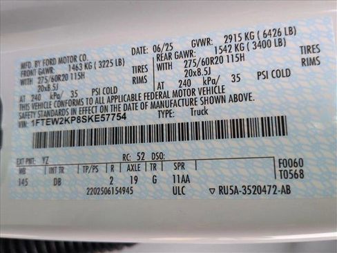 New 2025 Ford F150 STX w/ Equipment Group 200A image 17