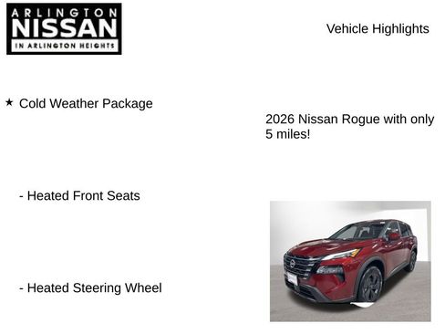 New 2026 Nissan Rogue SV w/ Cold Weather Package AWD/4WD image 8