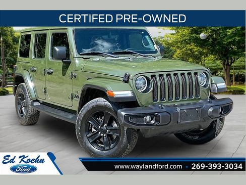 Used 2021 Jeep Wrangler Unlimited Sahara AWD/4WD image 1