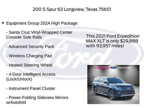 Certified 2021 Ford Expedition Max XLT image 15