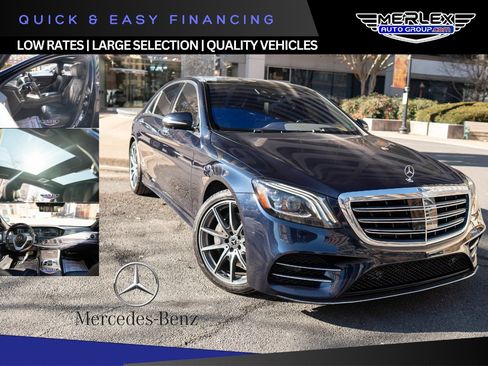 Used 2018 Mercedes-Benz S 560 Sedan w/ AMG Line Exterior image 1
