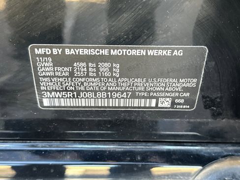 Used 2020 BMW 330i Sedan w/ Driving Assistance Package image 24