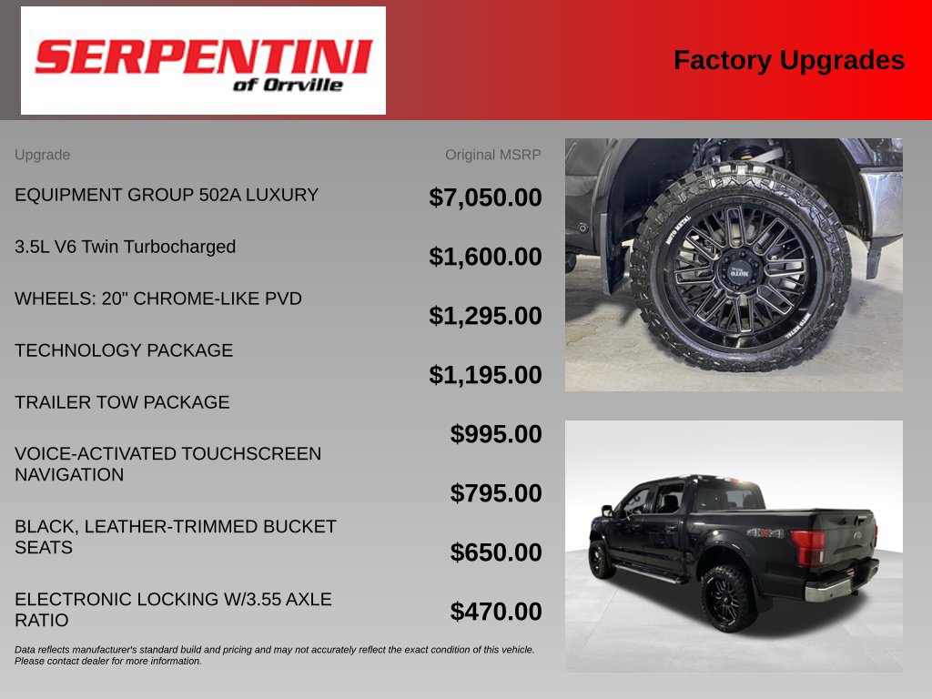 Used 2019 Ford F150 Lariat w/ Equipment Group 502A Luxury AWD/4WD image 6