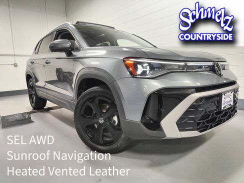 Used 2025 Volkswagen Taos SEL w/ Black Wheel Plus Package image 1