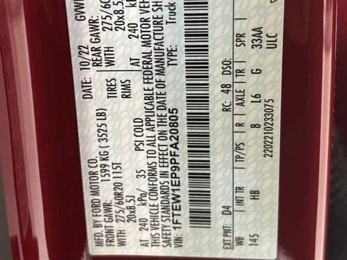 Used 2023 Ford F150 Lariat w/ Equipment Group 502A High image 13