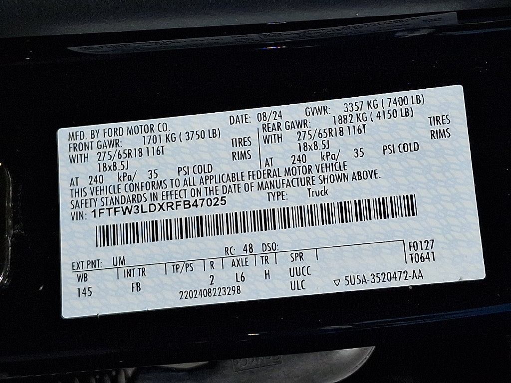 Used 2024 Ford F150 XLT w/ Equipment Group 302A MID AWD/4WD image 29