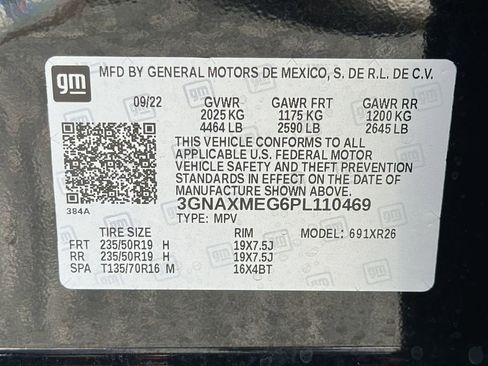 Used 2023 Chevrolet Equinox RS w/ RS Leather Package FWD image 22