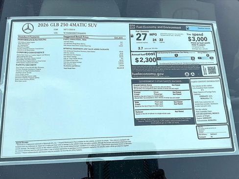 New 2026 Mercedes-Benz GLB 250 4MATIC image 13