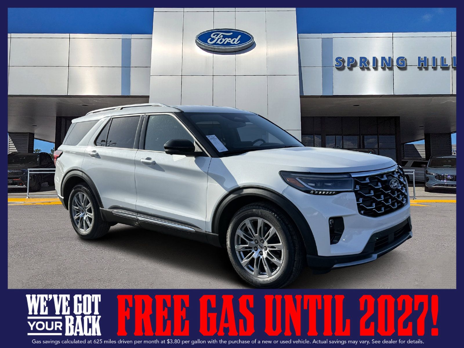 New 2027 Ford Explorer Platinum RWD image 1