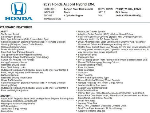 Used 2025 Honda Accord EX-L image 13