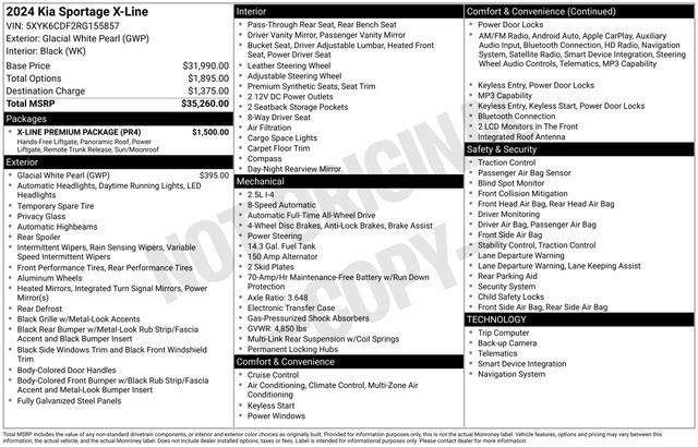 Used 2024 Kia Sportage X-Line w/ X-Line Premium Package AWD/4WD image 5